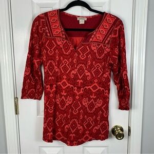 Lucky Brand Womens Top Bohemian Size Small
